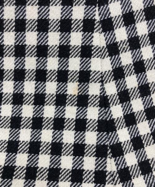 RED VALENTINO（レッドヴァレンティノ）RED VALENTINO (レッドヴァレンティノ) ギンガムチェックノースリーブワンピース ブラック サイズ:40の古着・服飾アイテム