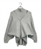 Rose Museロゼミューズ）の古着「Glitter knit o/p set」｜ライトグレー