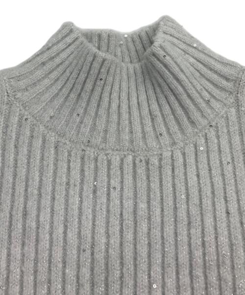 Rose Muse（ロゼミューズ）rose muse (ロゼミューズ) Glitter knit o/p set ライトグレー サイズ:MEDIUMの古着・服飾アイテム