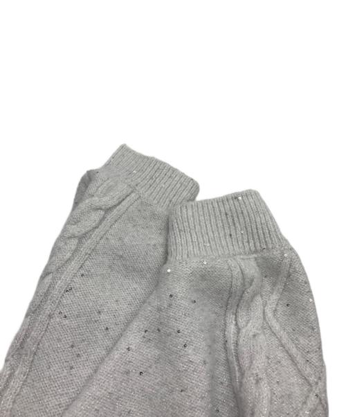 Rose Muse（ロゼミューズ）rose muse (ロゼミューズ) Glitter knit o/p set ライトグレー サイズ:MEDIUMの古着・服飾アイテム