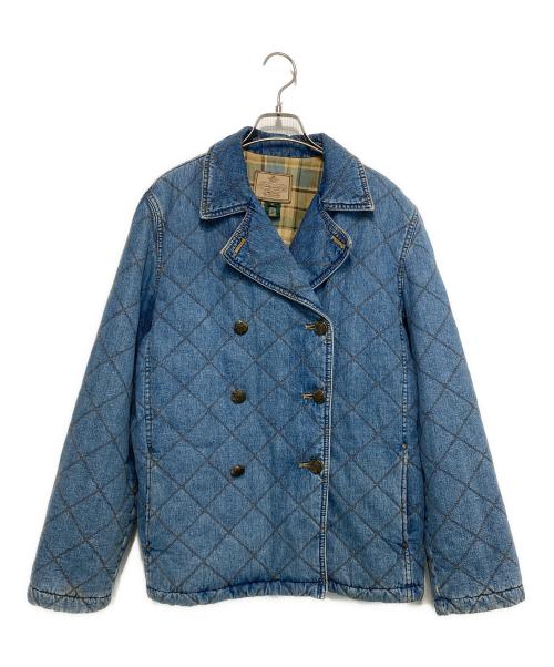 LAUREN JEANS CO.（ローレン ジーンズ カンパニー）LAUREN JEANS CO. (ローレン ジーンズ カンパニー) キルティング中綿デニムダブルジャケット インディゴ サイズ:Mの古着・服飾アイテム