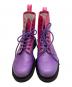 中古・古着 Dr.Martens (ドクターマーチン) JOYDIVISION NEWORDER (ジョイ・ディヴィジョン ニューオーダー) 8ホールブーツ パープル×ピンク サイズ:EU 38/UK 5/US L 7：13000円
