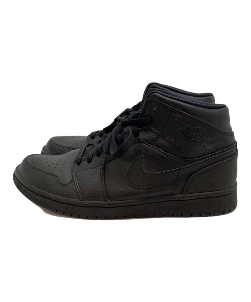 NIKE（ナイキ）NIKE (ナイキ) エアジョーダン1 MID トリプルブラック ブラック サイズ:27の古着・服飾アイテム