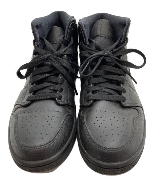 NIKE（ナイキ）NIKE (ナイキ) エアジョーダン1 MID トリプルブラック ブラック サイズ:27の古着・服飾アイテム