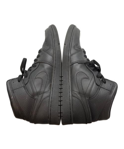 NIKE（ナイキ）NIKE (ナイキ) エアジョーダン1 MID トリプルブラック ブラック サイズ:27の古着・服飾アイテム