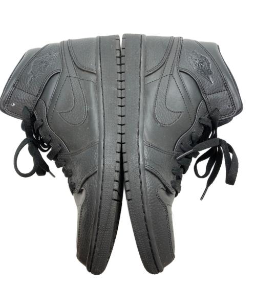 NIKE（ナイキ）NIKE (ナイキ) エアジョーダン1 MID トリプルブラック ブラック サイズ:27の古着・服飾アイテム
