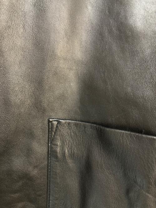 JOURNAL STANDARD TRISECT2（ジャーナルスタンダートトライセクトツー）JOURNAL STANDARD TRISECT2 (ジャーナルスタンダートトライセクトツー) ラムレザー ファットシャツ ブラック サイズ:Mの古着・服飾アイテム