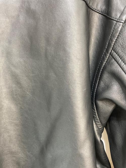 JOURNAL STANDARD TRISECT2（ジャーナルスタンダートトライセクトツー）JOURNAL STANDARD TRISECT2 (ジャーナルスタンダートトライセクトツー) ラムレザー ファットシャツ ブラック サイズ:Mの古着・服飾アイテム