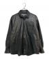 JOURNAL STANDARD TRISECT2（ジャーナルスタンダートトライセクトツー）の古着「ラムレザー ファットシャツ」｜ブラック
