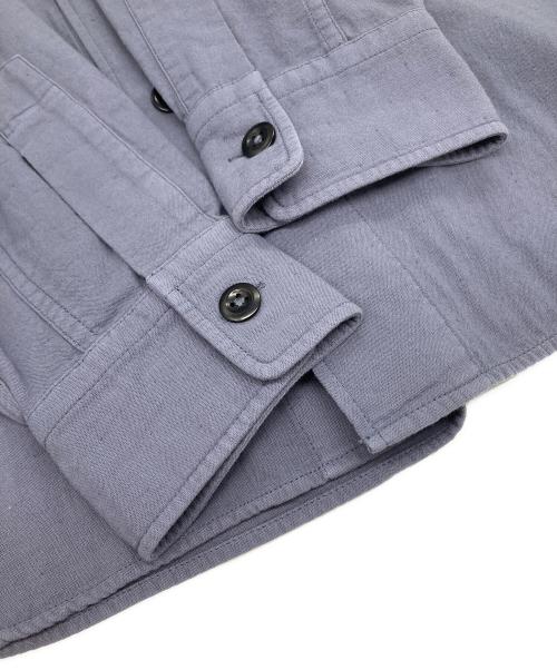 MHL（エムエイチエル）MHL (エムエイチエル) GARMENT DYE PLATED ORGANIC COTTON SHIRT ネイビー サイズ:Sの古着・服飾アイテム