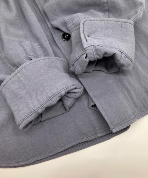 MHL（エムエイチエル）MHL (エムエイチエル) GARMENT DYE PLATED ORGANIC COTTON SHIRT ネイビー サイズ:Sの古着・服飾アイテム