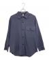 MHL（エムエイチエル）の古着「GARMENT DYE PLATED ORGANIC COTTON SHIRT」｜ネイビー