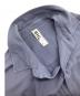 中古・古着 MHL (エムエイチエル) GARMENT DYE PLATED ORGANIC COTTON SHIRT ネイビー サイズ:S：6000円
