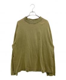 Acne studios（アクネ ストゥディオズ）の古着「リラックスラバーロゴTシャツ」｜カーキ