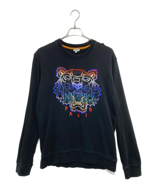 KENZO（ケンゾー）KENZO (ケンゾー) GRADIENT TIGER SWEATSHIRTS ブラック サイズ:Mの古着・服飾アイテム