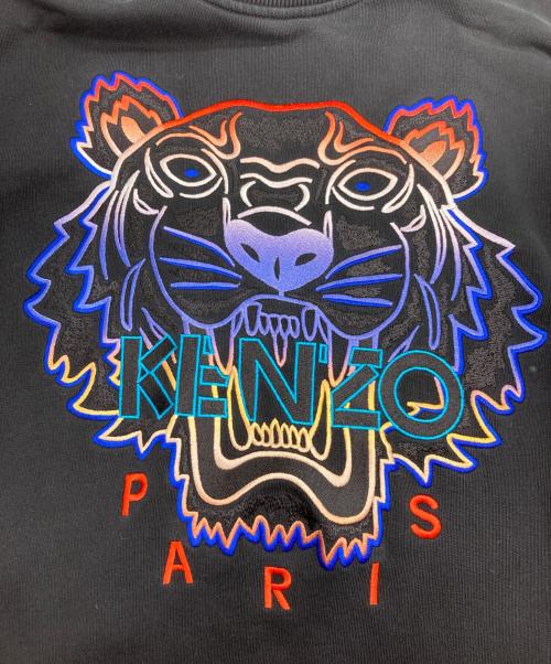 KENZO（ケンゾー）KENZO (ケンゾー) GRADIENT TIGER SWEATSHIRTS ブラック サイズ:Mの古着・服飾アイテム
