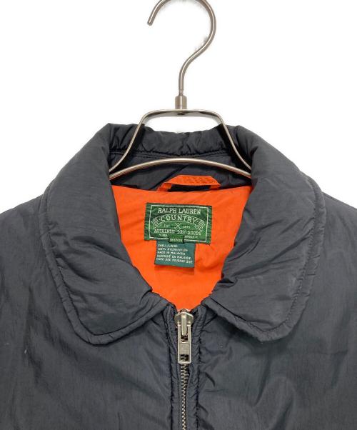 RALPH LAUREN COUNTRY（ラルフローレンカントリー）RALPH LAUREN COUNTRY (ラルフローレンカントリー) MA-1ジャケット ブラック サイズ:Sの古着・服飾アイテム