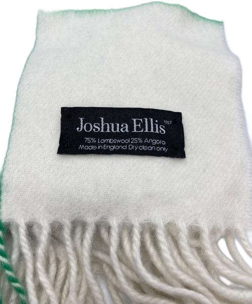 JOSHUA ELLIS（ジョシュア エリス）JOSHUA ELLIS (ジョシュア エリス) アンゴラウールチェックマフラー アイボリー×ブルー×グリーンの古着・服飾アイテム