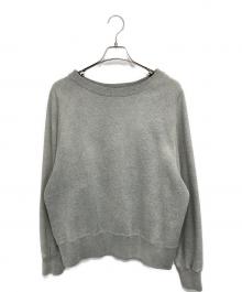 FUTURE ARCHIVE×BEAMS（フューチャー アーカイブ×ビームス）の古着「DAMAGE SWEAT CREW」｜ライトグレー