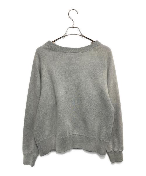 FUTURE ARCHIVE（フューチャー アーカイブ）FUTURE ARCHIVE (フューチャー アーカイブ) BEAMS (ビームス) DAMAGE SWEAT CREW ライトグレー サイズ:Mの古着・服飾アイテム
