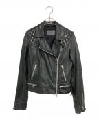 ALL SAINTSオールセインツ）の古着「CONROY LEATHER BIKER JACKET」｜ブラック