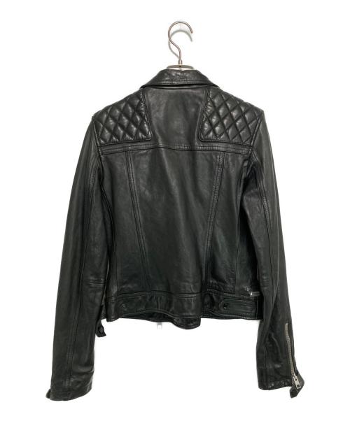 ALL SAINTS（オールセインツ）ALL SAINTS (オールセインツ) CONROY LEATHER BIKER JACKET ブラック サイズ:36の古着・服飾アイテム