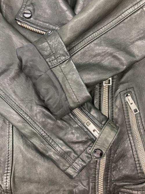 ALL SAINTS（オールセインツ）ALL SAINTS (オールセインツ) CONROY LEATHER BIKER JACKET ブラック サイズ:36の古着・服飾アイテム