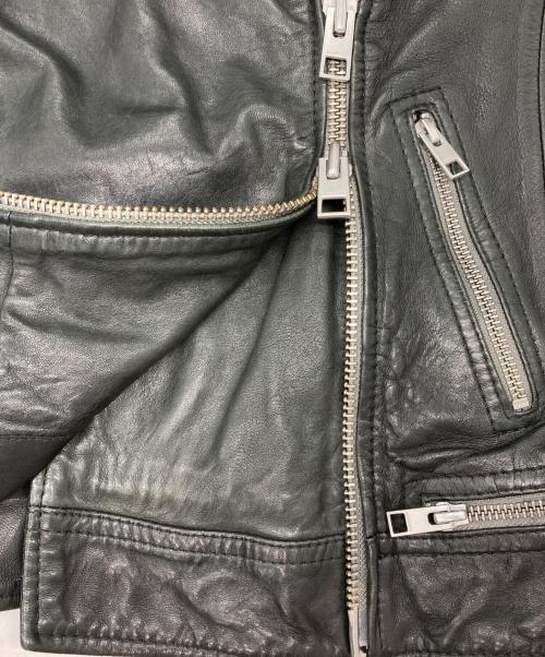 ALL SAINTS（オールセインツ）ALL SAINTS (オールセインツ) CONROY LEATHER BIKER JACKET ブラック サイズ:36の古着・服飾アイテム