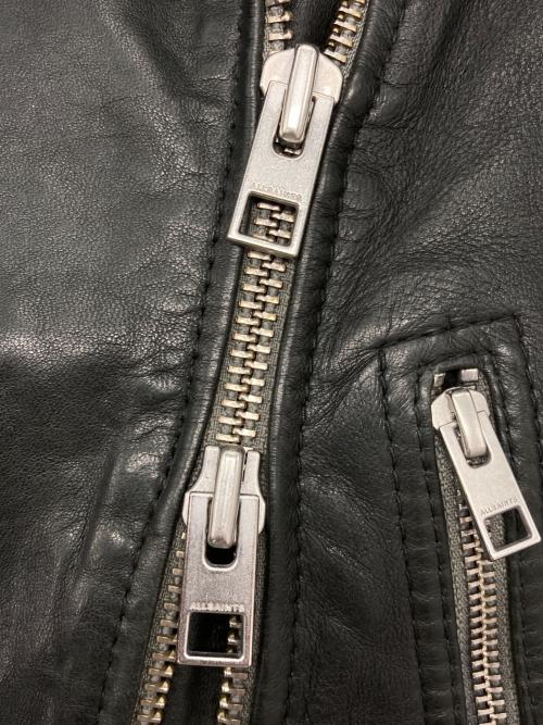 ALL SAINTS（オールセインツ）ALL SAINTS (オールセインツ) CONROY LEATHER BIKER JACKET ブラック サイズ:36の古着・服飾アイテム