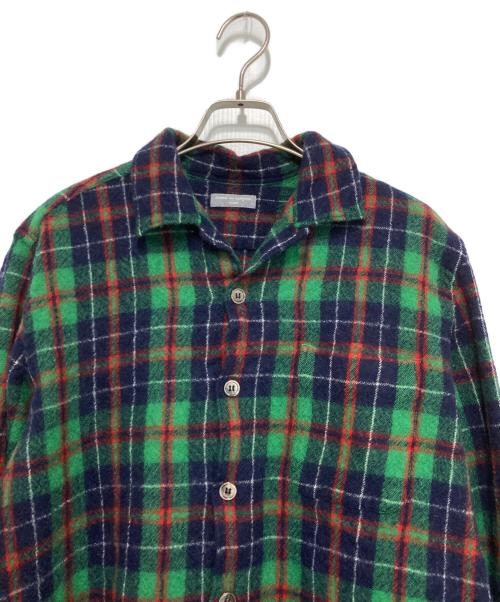 COMME des GARCONS HOMME（コムデギャルソン オム）COMME des GARCONS HOMME (コムデギャルソン オム) 00’ｓ チェックウールシャツ グリーン×ネイビー サイズ:-の古着・服飾アイテム