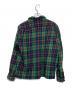 COMME des GARCONS HOMME (コムデギャルソン オム) 00’ｓ チェックウールシャツ グリーン×ネイビー サイズ:-：7000円