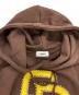 中古・古着 ATOMOS PINK (アトモス ピンク) MLB Studs Logo Sweat Hoodie ブラウン サイズ:M：5000円