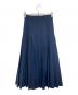 CLANE (クラネ) ASSYMETRY FRILL PLEAT WRAP SKIRT ネイビー サイズ:1：5000円