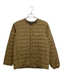 mont-bell（モンベル）の古着「スペリオダウン ラウンドネックジャケット」｜ブラウン