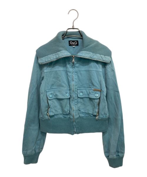 D&G（ディーアンドジー）D&G (ディーアンドジー) ショート丈ジャケット グリーン サイズ:XSの古着・服飾アイテム