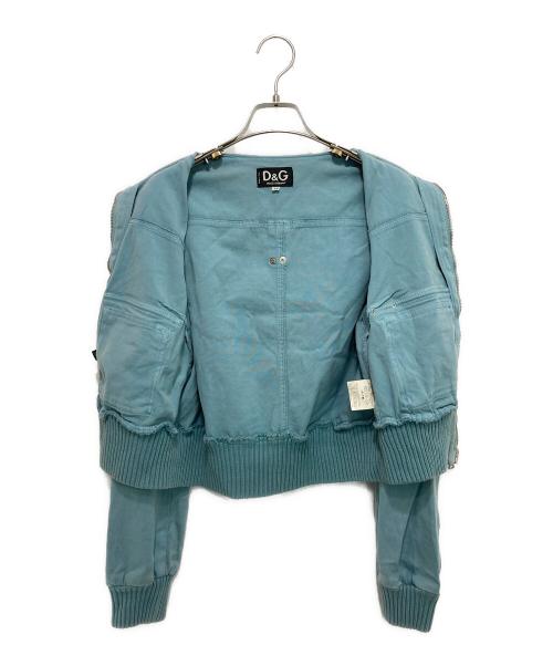 D&G（ディーアンドジー）D&G (ディーアンドジー) ショート丈ジャケット グリーン サイズ:XSの古着・服飾アイテム