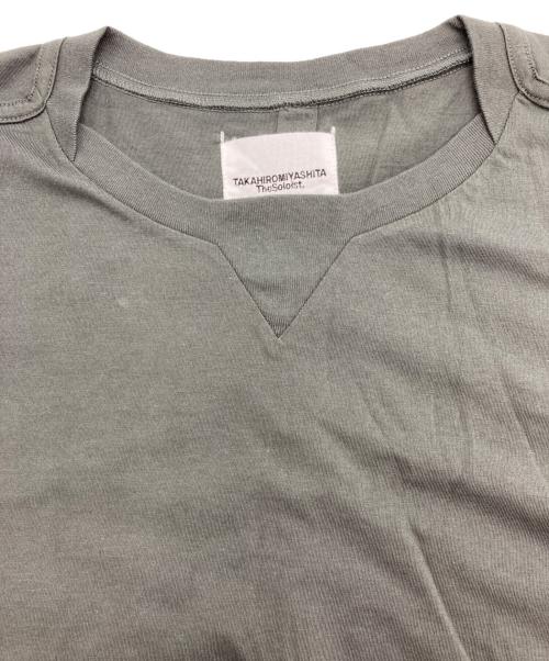 TAKAHIROMIYASHITA TheSoloIst.（タカヒロミヤシタ ザソロイスト）TAKAHIROMIYASHITA TheSoloIst. (タカヒロミヤシタ ザソロイスト) カットオフデザインTシャツ グレー サイズ:46の古着・服飾アイテム