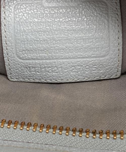 COACH（コーチ）COACH (コーチ) シグネチャーショルダーバッグ ライトグレーの古着・服飾アイテム