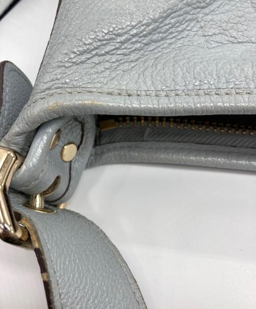 COACH（コーチ）COACH (コーチ) シグネチャーショルダーバッグ ライトグレーの古着・服飾アイテム