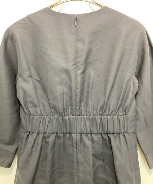 CELINE（セリーヌ）CELINE (セリーヌ) シルクコットンワンピース ネイビー サイズ:34の古着・服飾アイテム