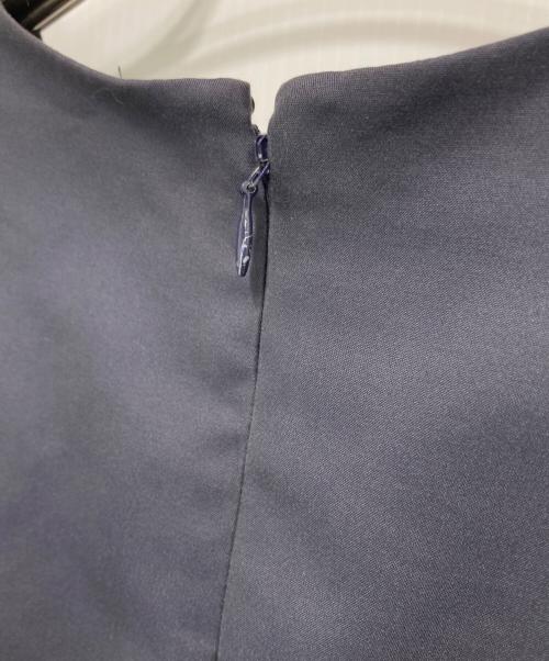 CELINE（セリーヌ）CELINE (セリーヌ) シルクコットンワンピース ネイビー サイズ:34の古着・服飾アイテム