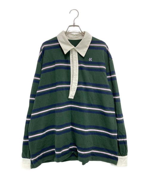 Knuth Marf（クヌースマーフ）Knuth Marf (クヌースマーフ) spring rugger shirt グリーン サイズ:Fの古着・服飾アイテム