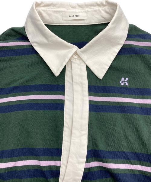 Knuth Marf（クヌースマーフ）Knuth Marf (クヌースマーフ) spring rugger shirt グリーン サイズ:Fの古着・服飾アイテム