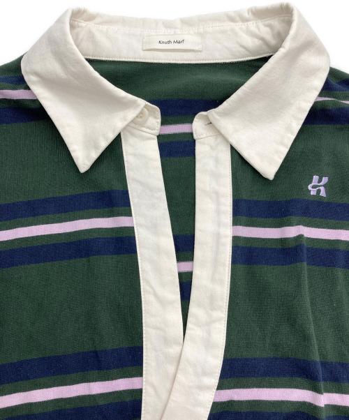 Knuth Marf（クヌースマーフ）Knuth Marf (クヌースマーフ) spring rugger shirt グリーン サイズ:Fの古着・服飾アイテム