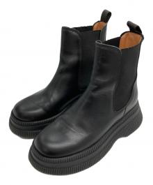 GANNI（ガニー）の古着「サイドゴアブーツ」｜ブラック