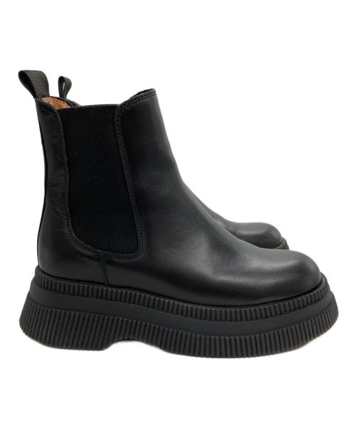 GANNI（ガニー）Ganni (ガニー) サイドゴアブーツ ブラック サイズ:37の古着・服飾アイテム