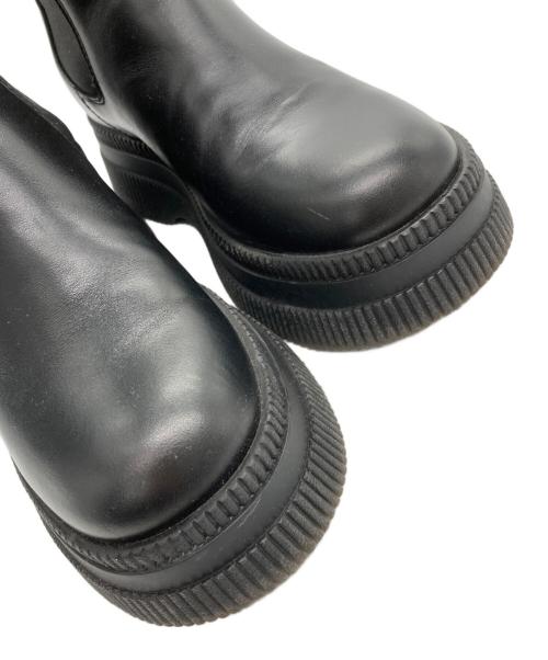 GANNI（ガニー）Ganni (ガニー) サイドゴアブーツ ブラック サイズ:37の古着・服飾アイテム