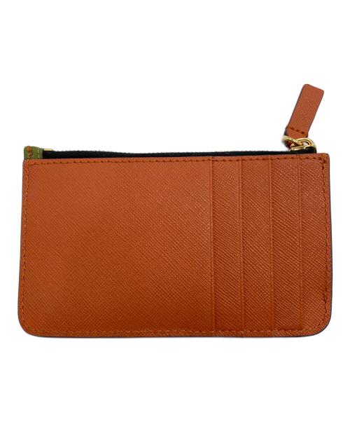 MARNI（マルニ）MARNI (マルニ) カードケース グリーン×オレンジ×ベージュの古着・服飾アイテム
