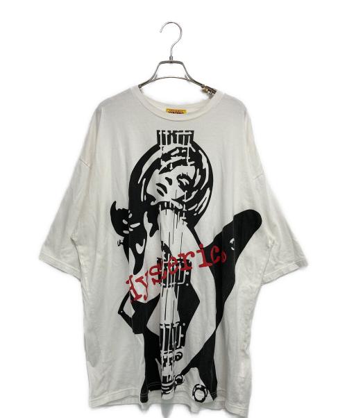 Hysteric Glamour（ヒステリックグラマー）Hysteric Glamour (ヒステリックグラマー) GUITAR GIRL Ｔシャツワンピース ホワイト サイズ:FREEの古着・服飾アイテム