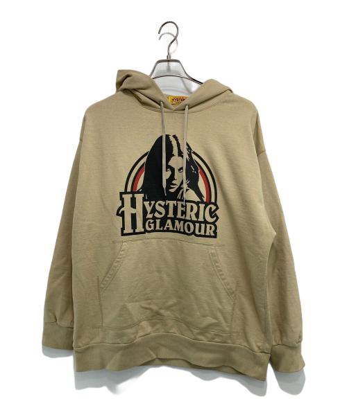 Hysteric Glamour（ヒステリックグラマー）Hysteric Glamour (ヒステリックグラマー) SUNSET NY オーバーサイズパーカー サンセットニューヨーク ベージュ サイズ:FREEの古着・服飾アイテム